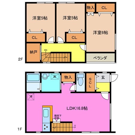 ＡＫＡＴＳＵＫＩ　ＨＯＵＳＥ　Cの物件間取画像